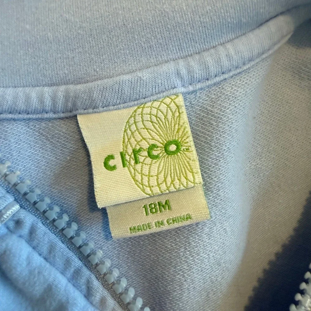 Circo Girls 18M Light Blue Zip Up Track Jacket and Ruffle Skort 2 Piece Set‎